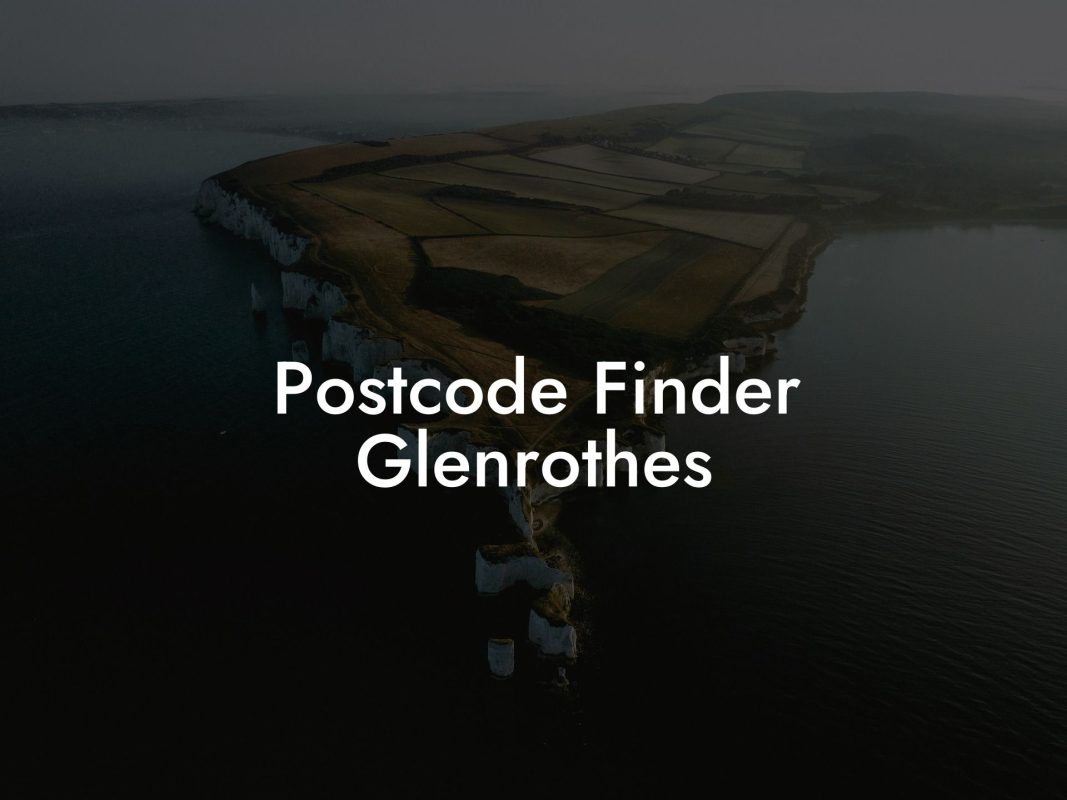 Postcode Finder Glenrothes