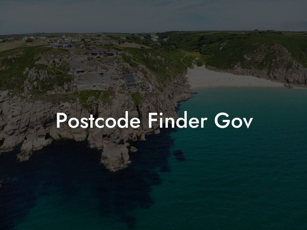 Postcode Finder Gov