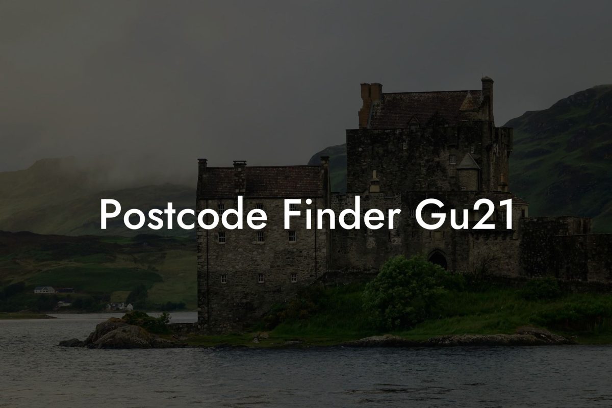 Postcode Finder Gu21