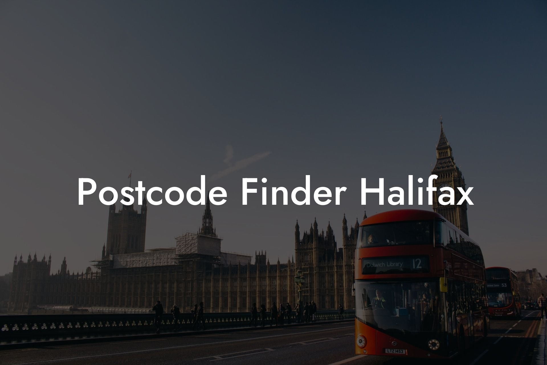 Postcode Finder Halifax