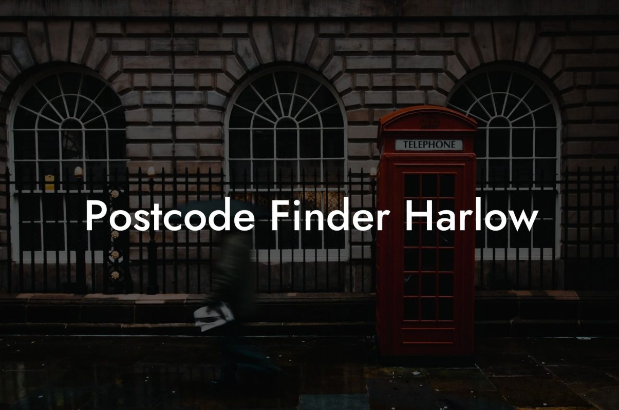 Postcode Finder Harlow