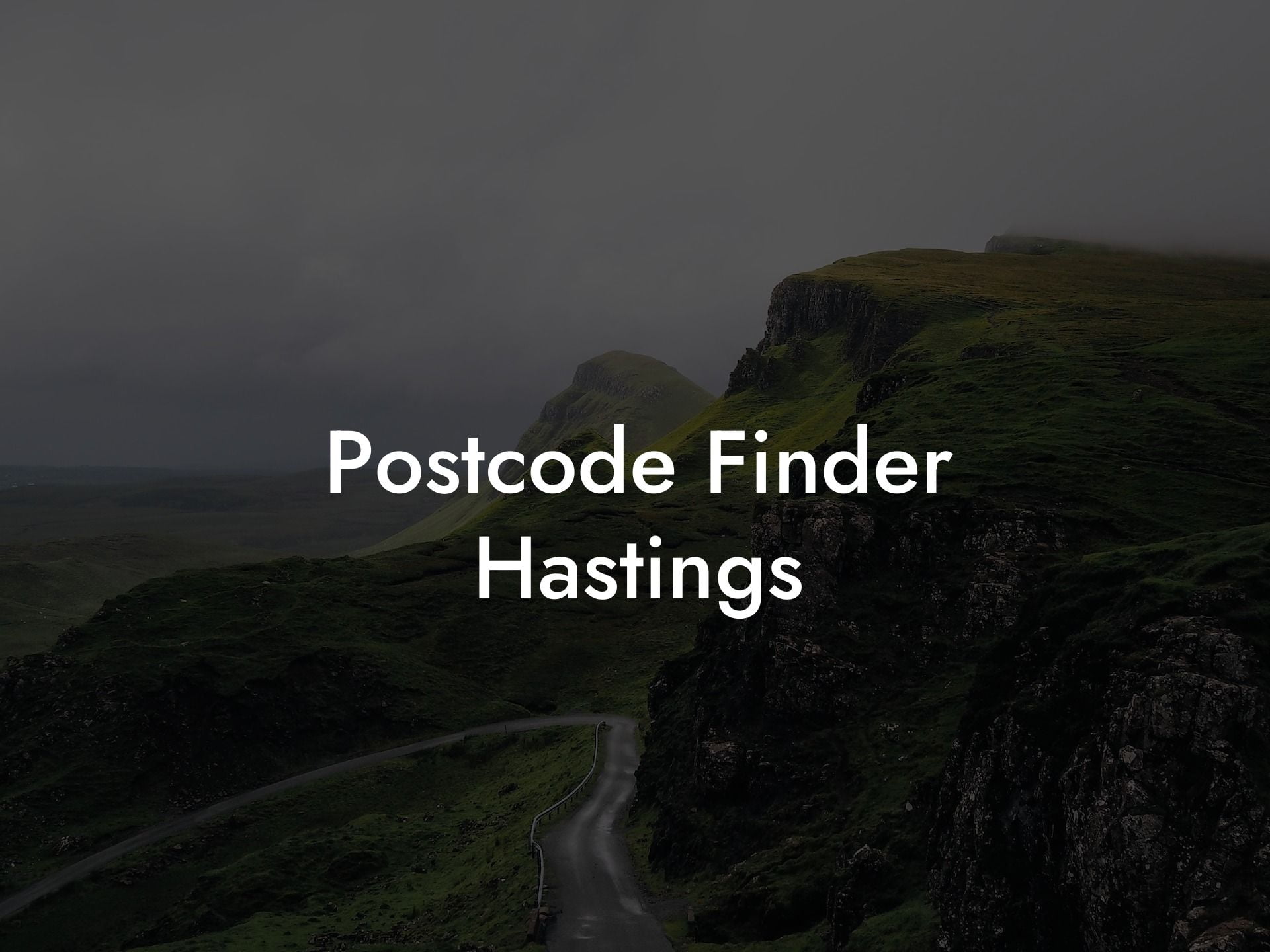 Postcode Finder Hastings