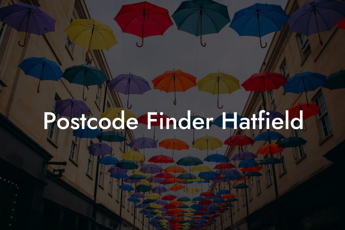 Postcode Finder Hatfield