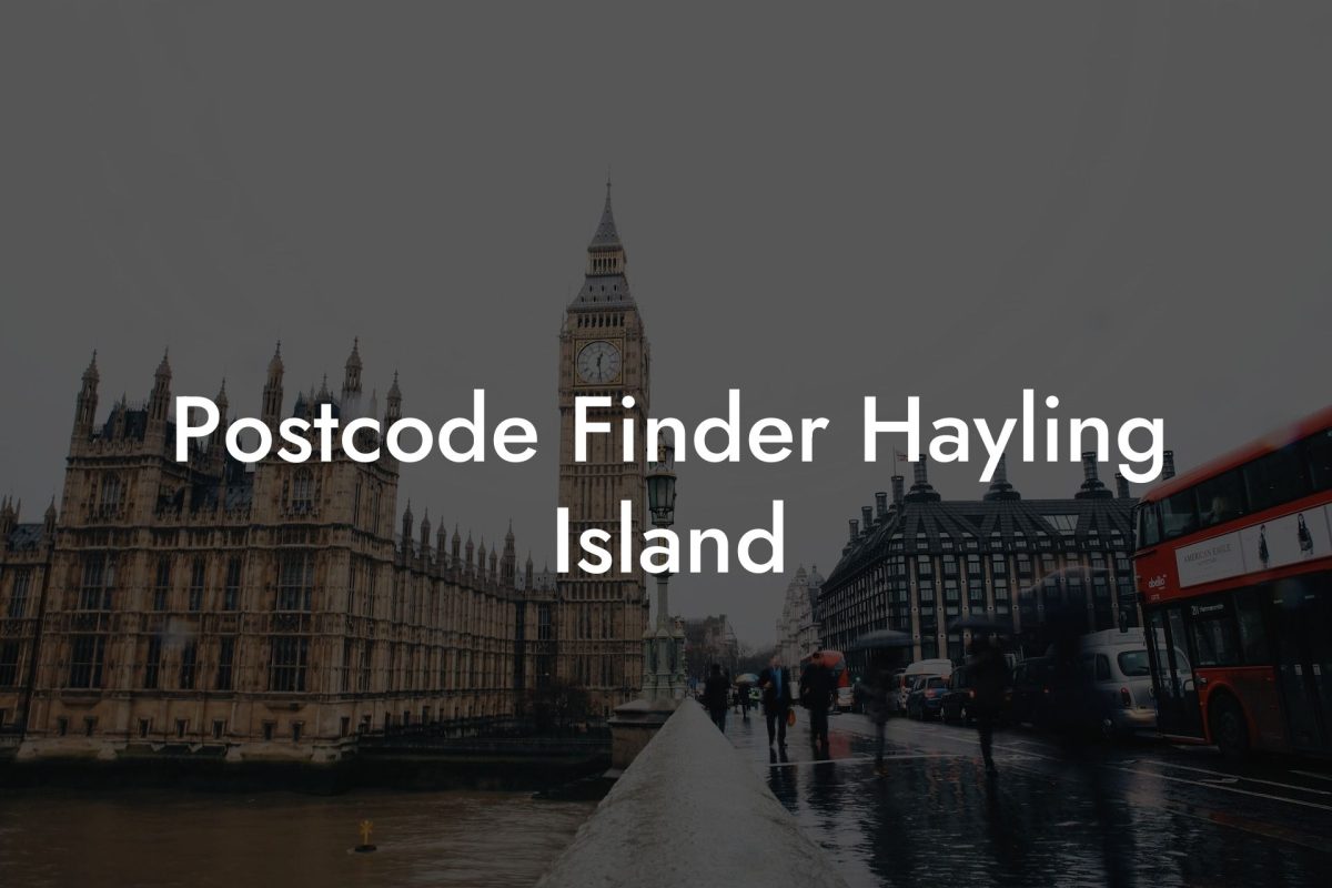 Postcode Finder Hayling Island