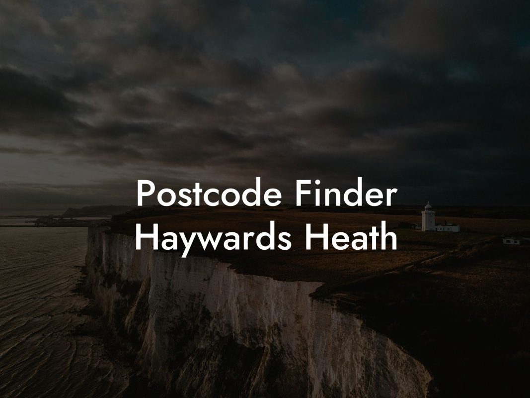 Postcode Finder Haywards Heath