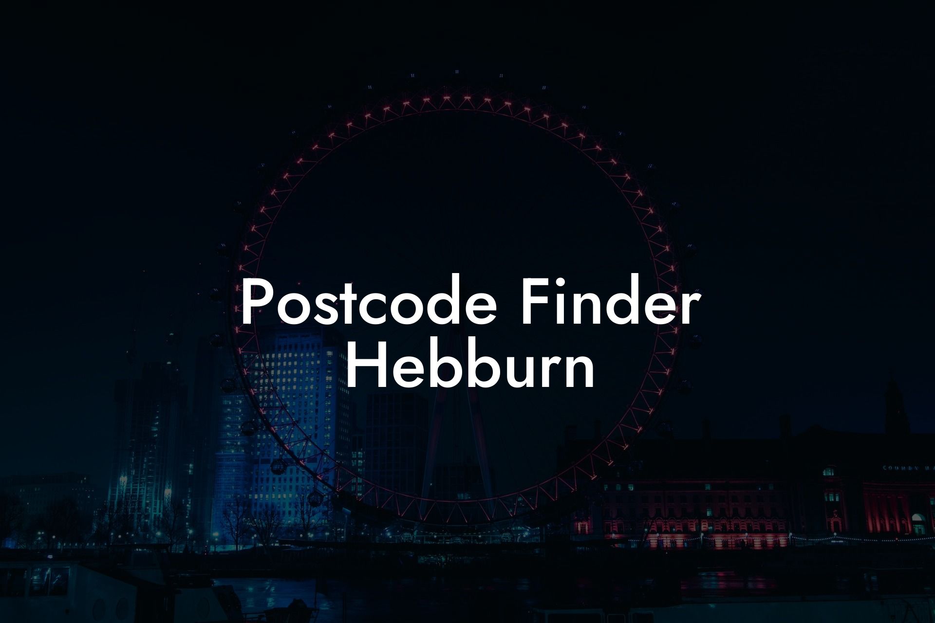 Postcode Finder Hebburn