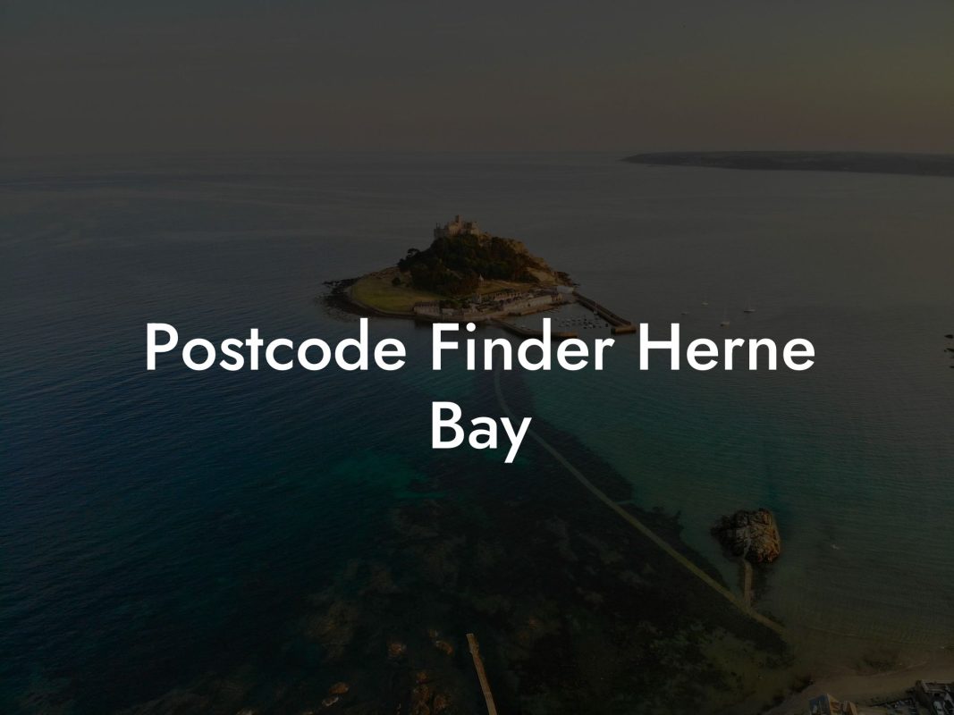 Postcode Finder Herne Bay