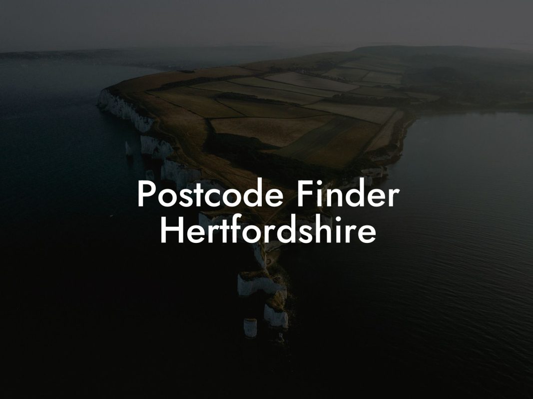 Postcode Finder Hertfordshire