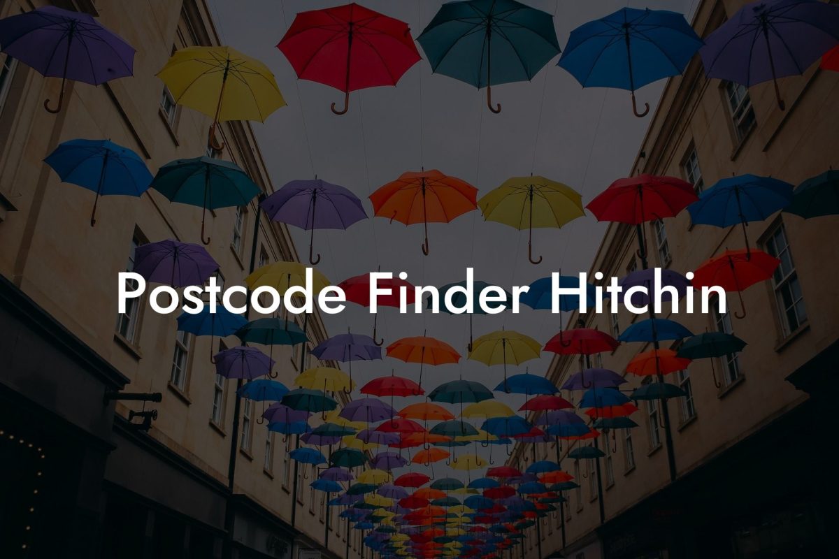 Postcode Finder Hitchin