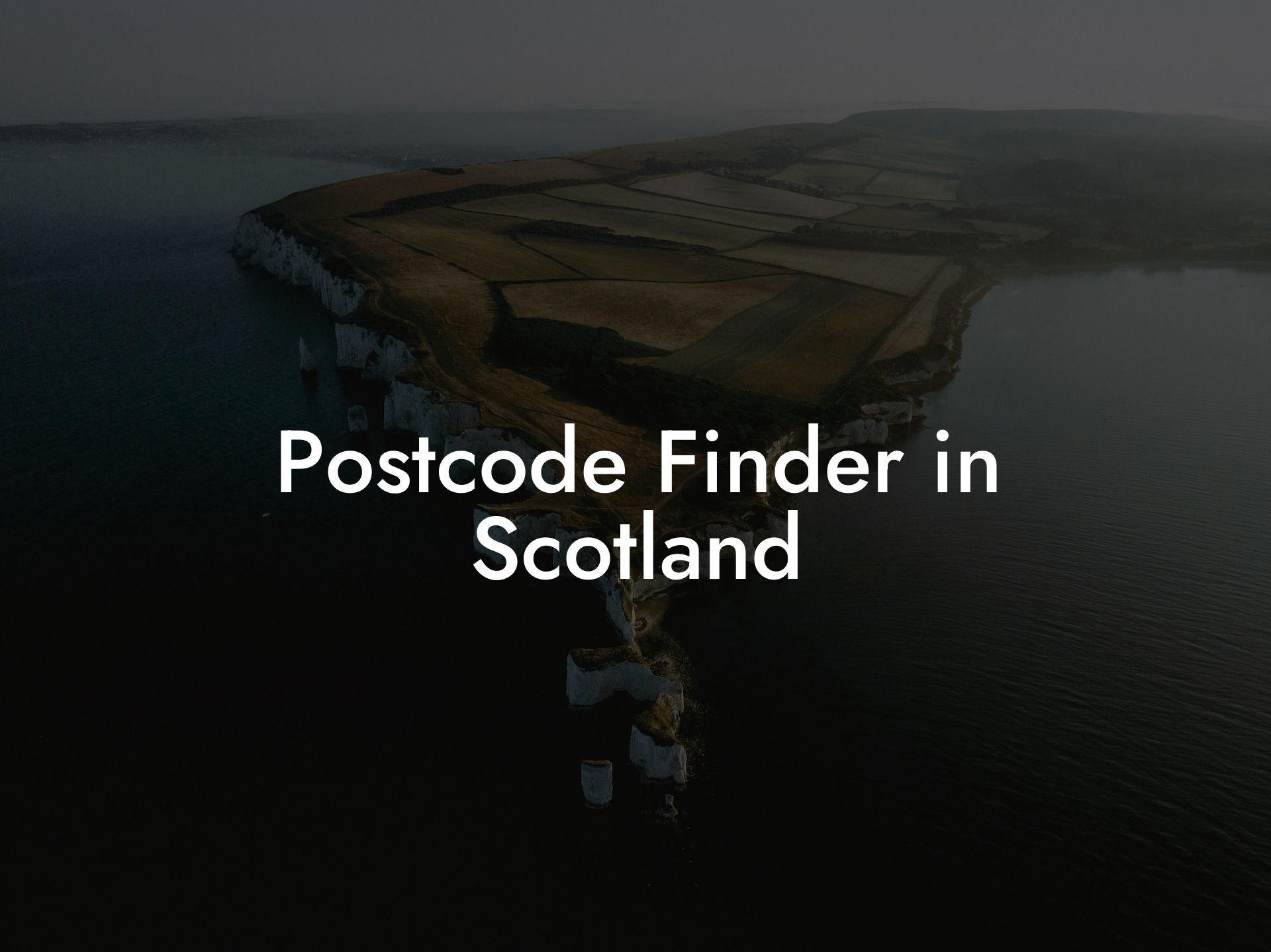 Postcode Finder in Scotland