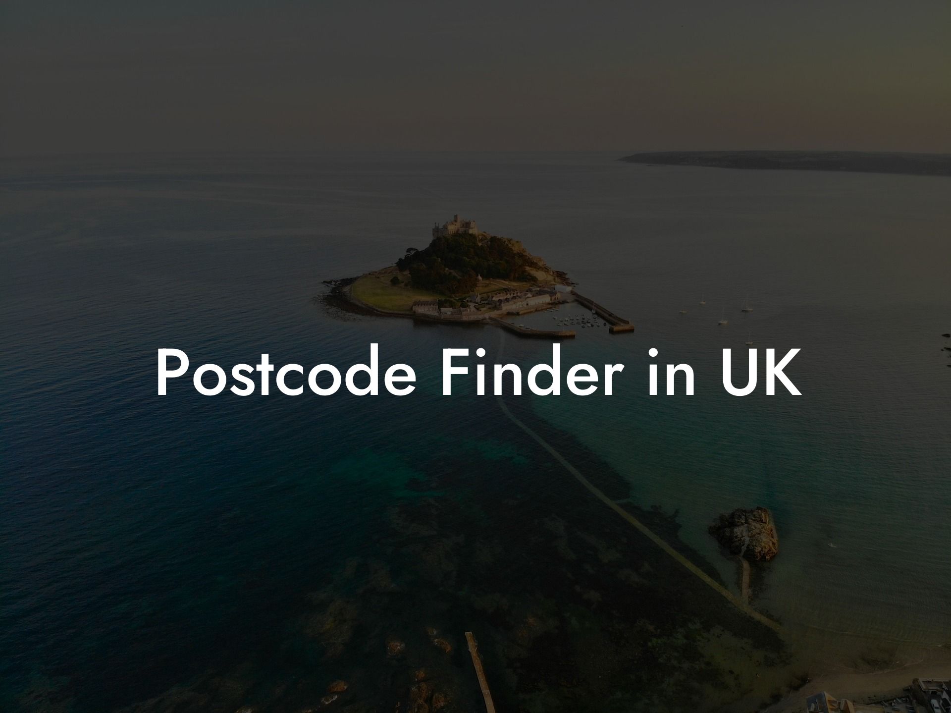 Postcode Finder in UK