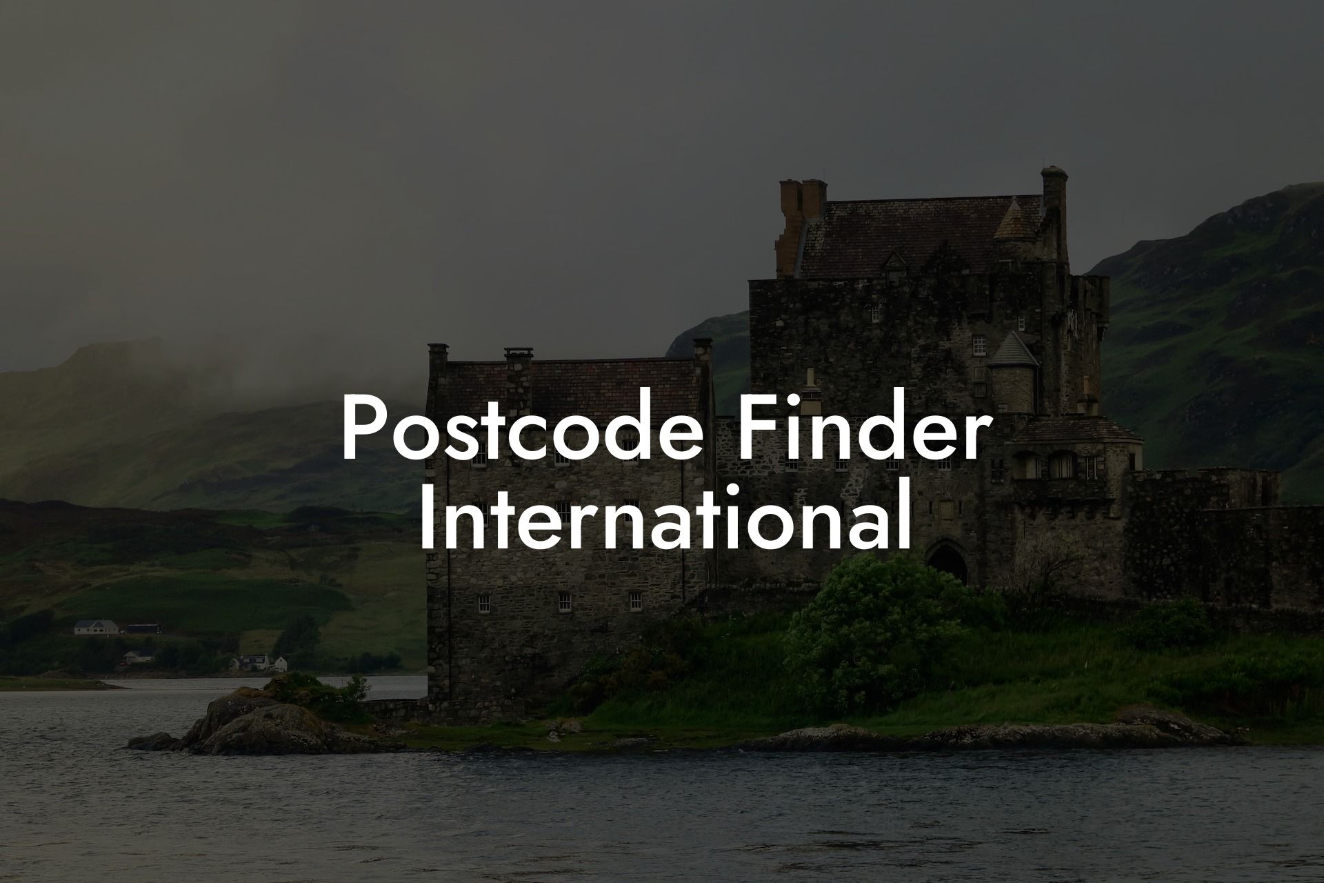 Postcode Finder International