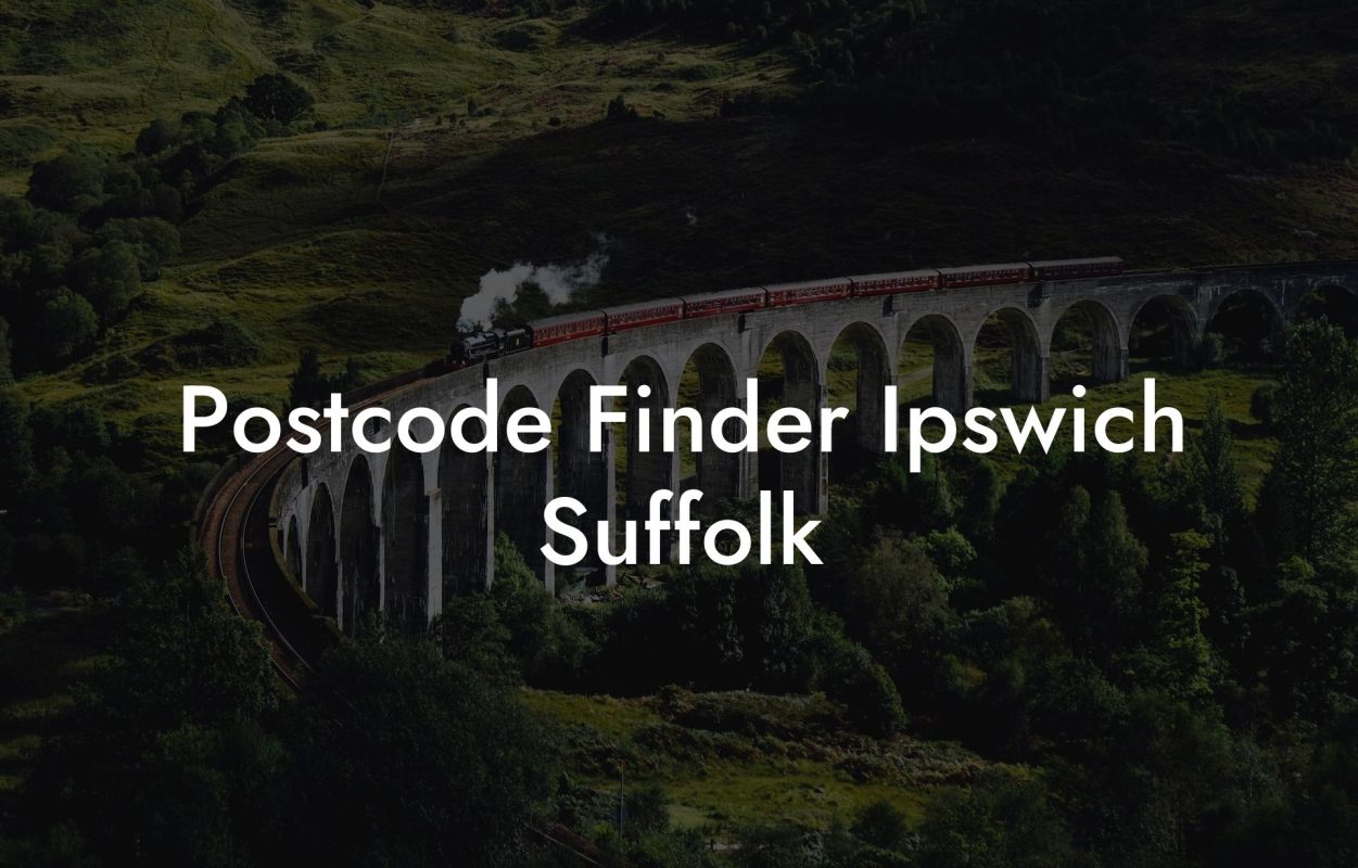 Postcode Finder Ipswich Suffolk