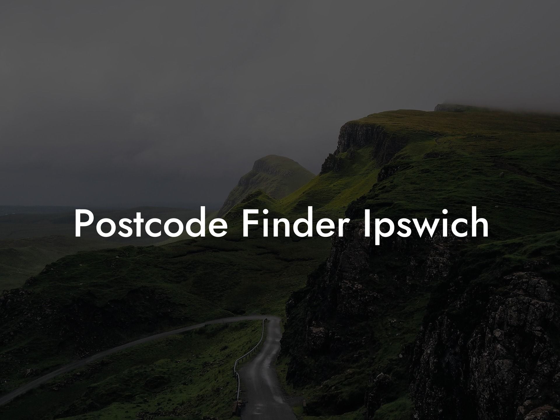 Postcode Finder Ipswich