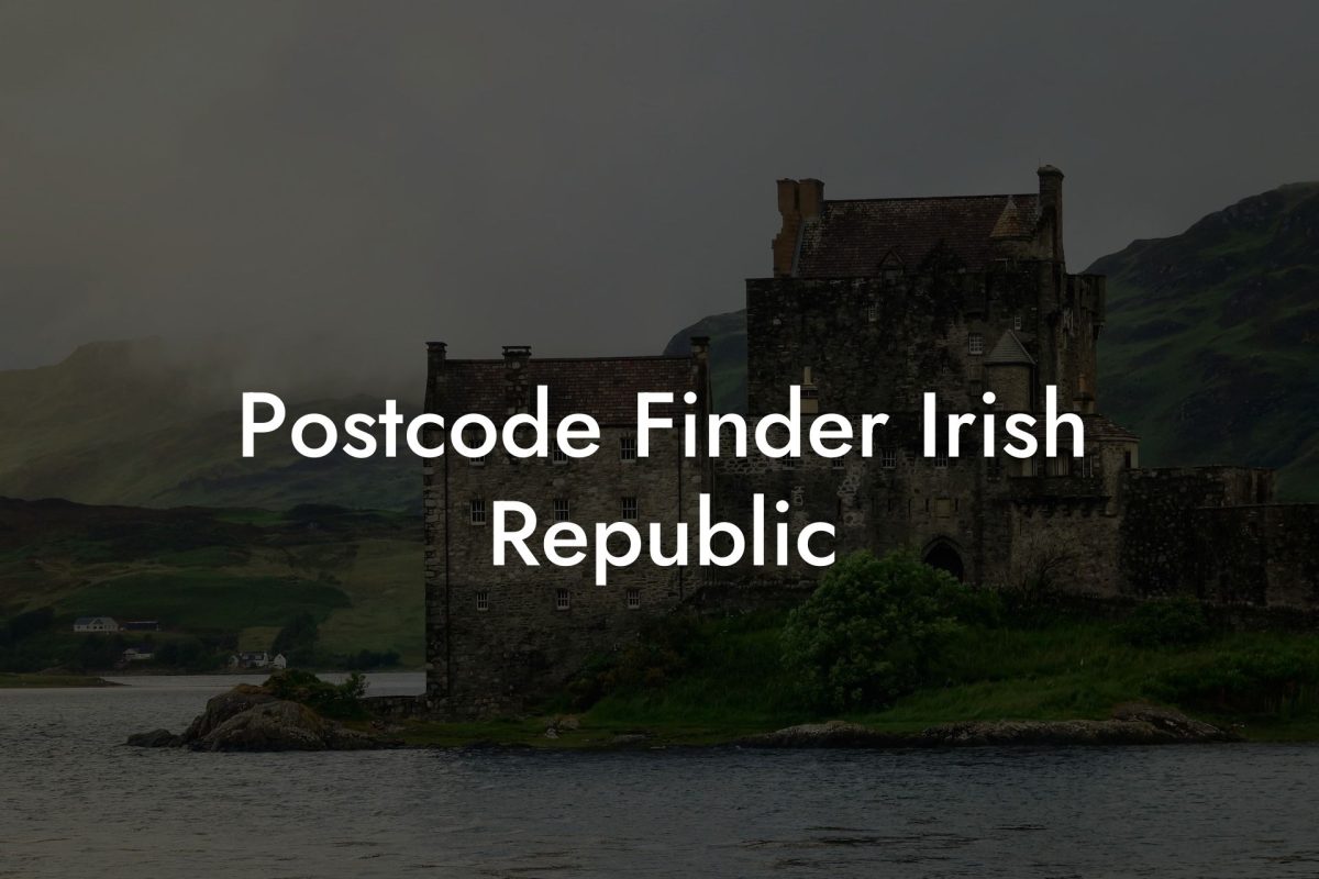 Postcode Finder Irish Republic