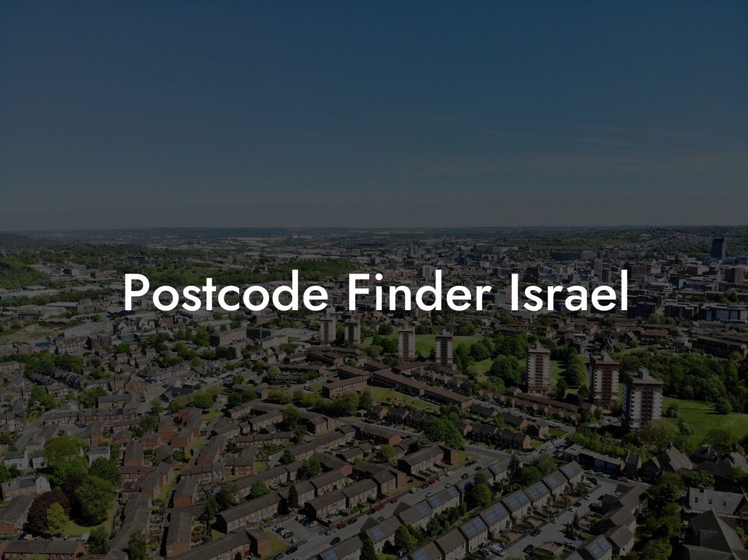 Postcode Finder Israel