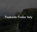 Postcode Finder Italy