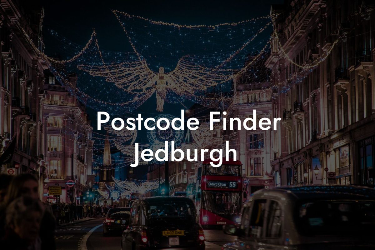 Postcode Finder Jedburgh