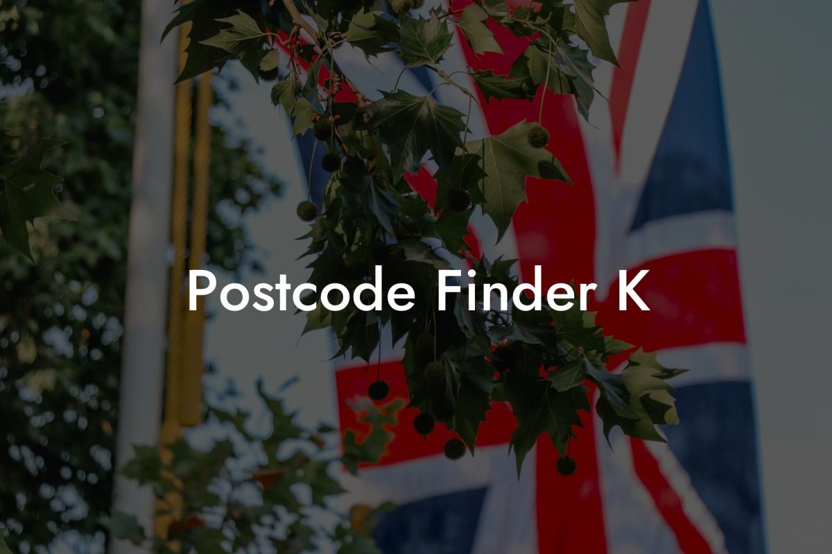 Postcode Finder K