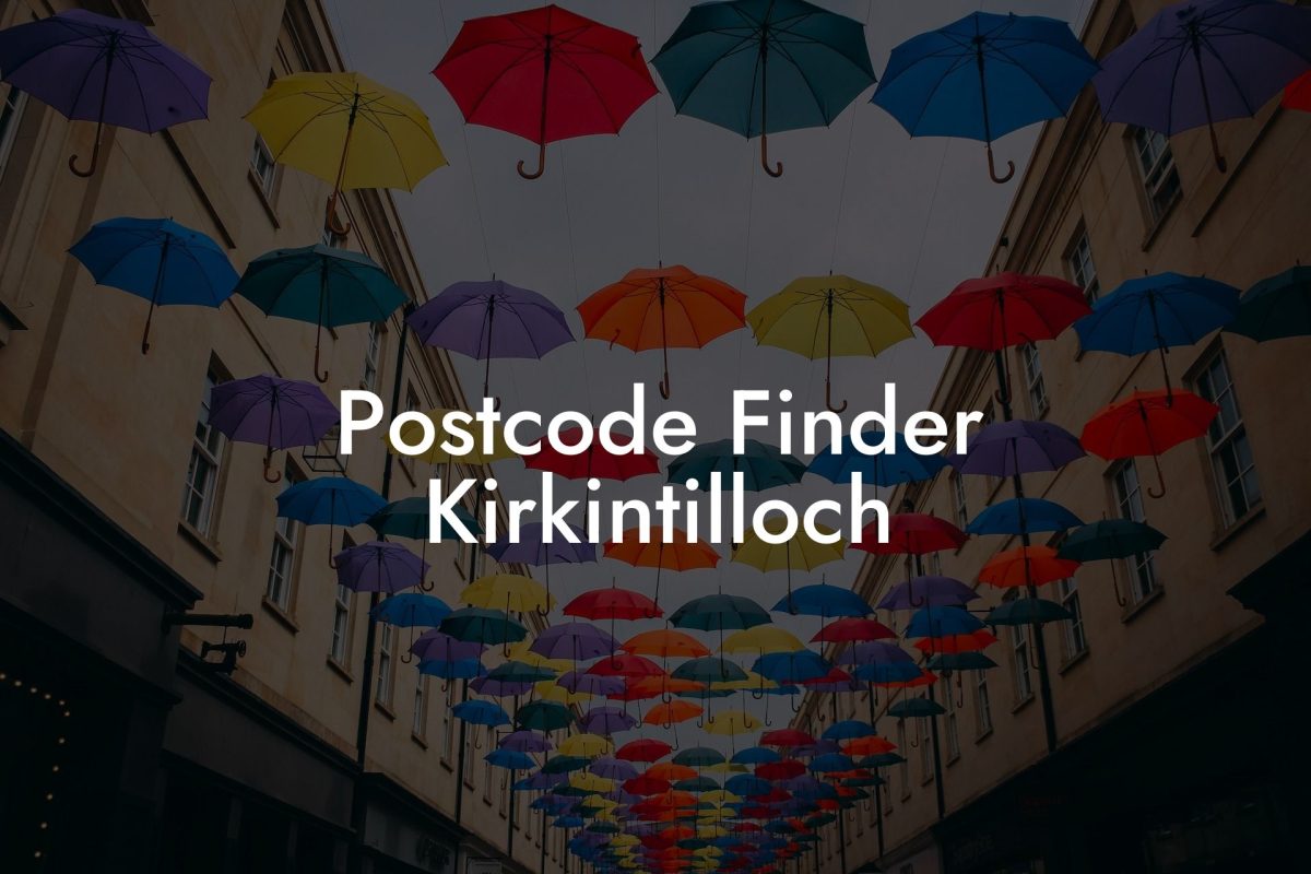 Postcode Finder Kirkintilloch