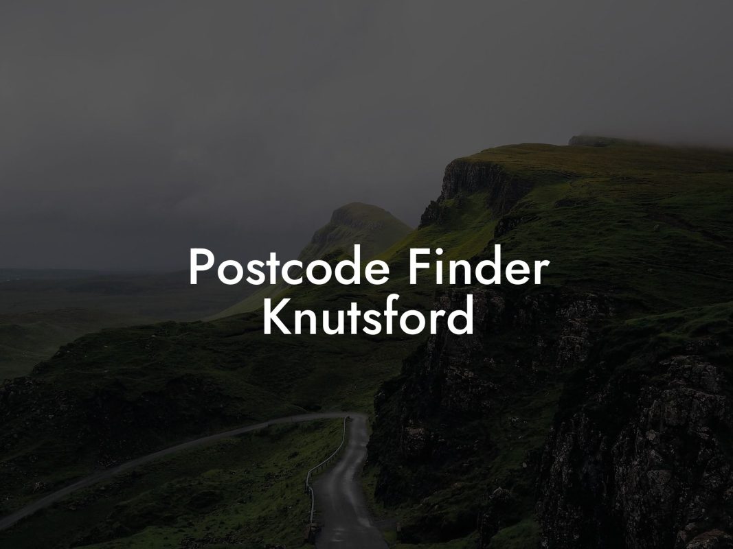 Postcode Finder Knutsford