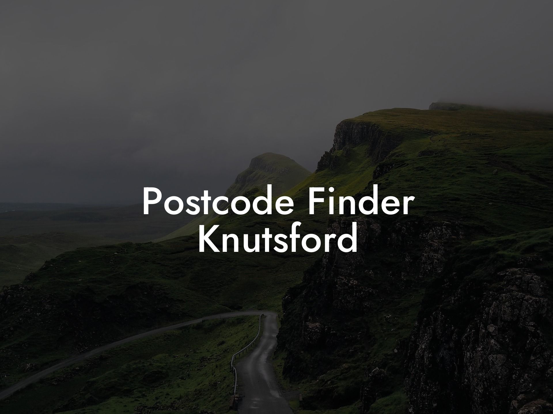 Postcode Finder Knutsford