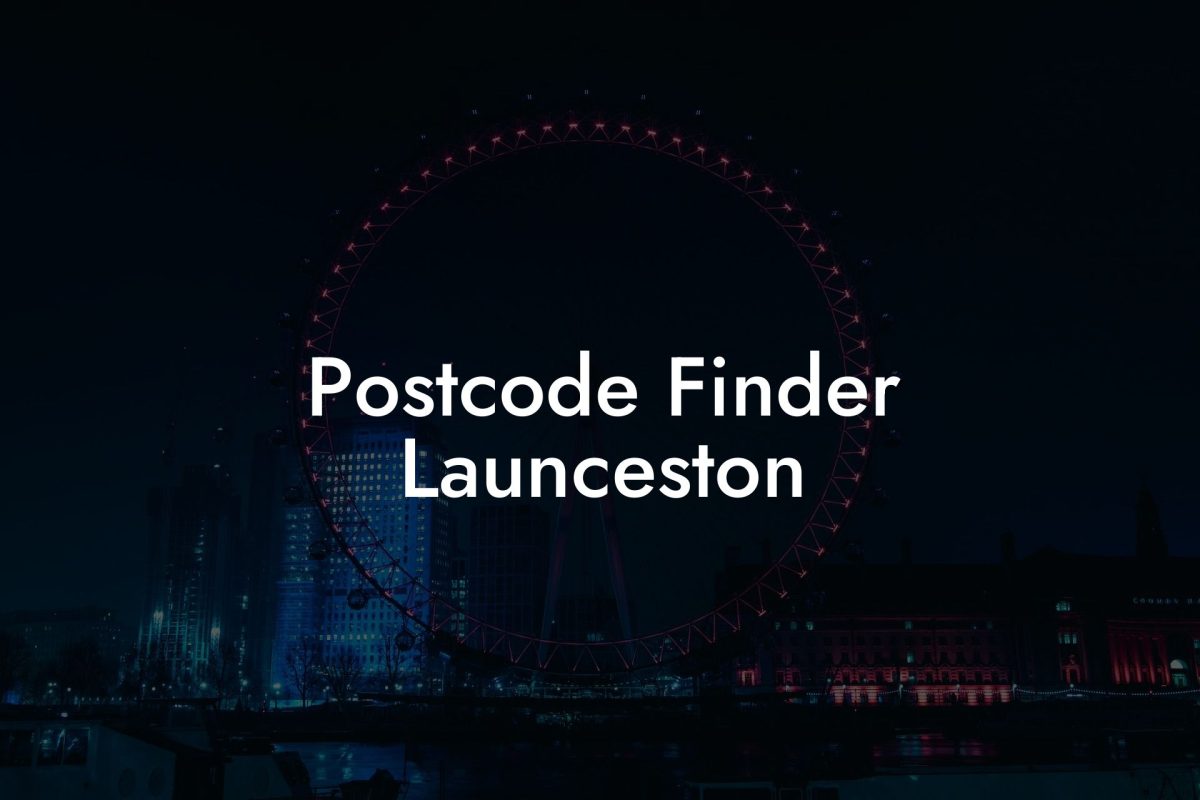 Postcode Finder Launceston