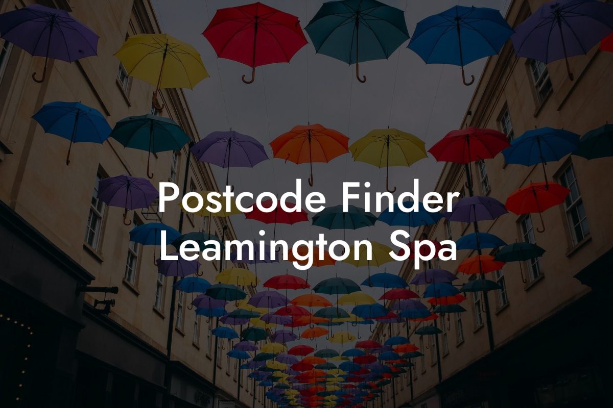 Postcode Finder Leamington Spa