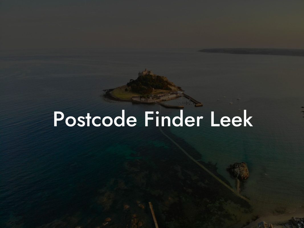 Postcode Finder Leek