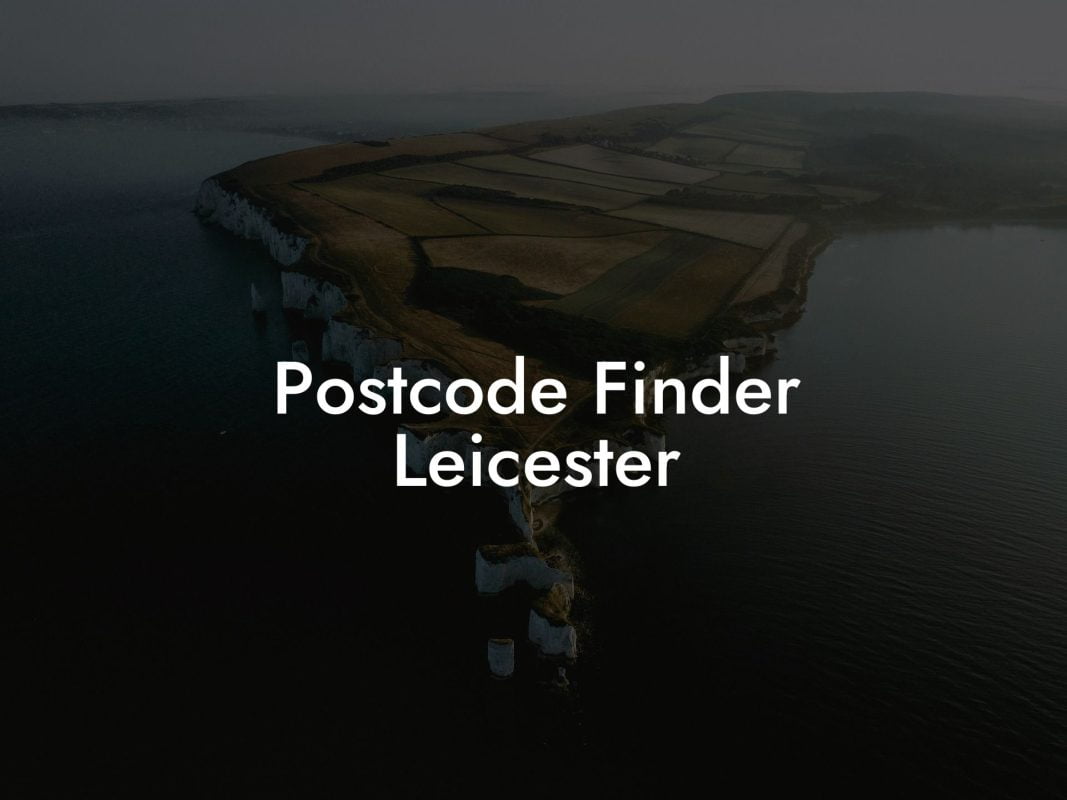 Postcode Finder Leicester