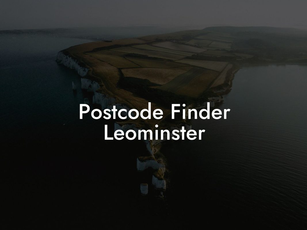 Postcode Finder Leominster