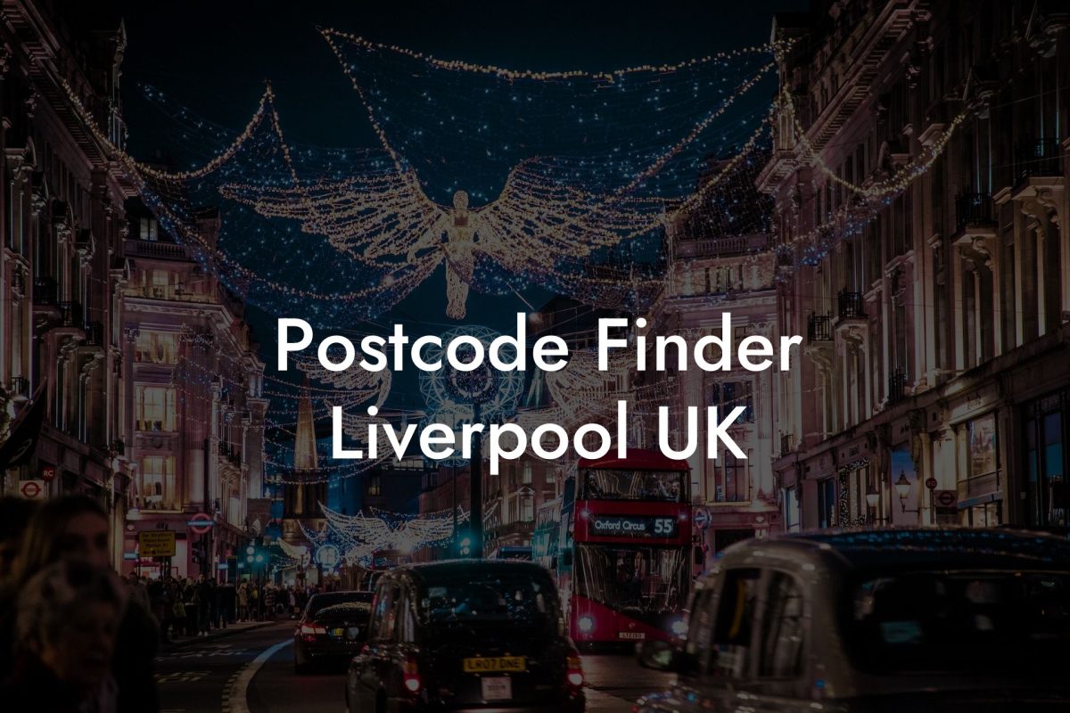 Postcode Finder Liverpool UK