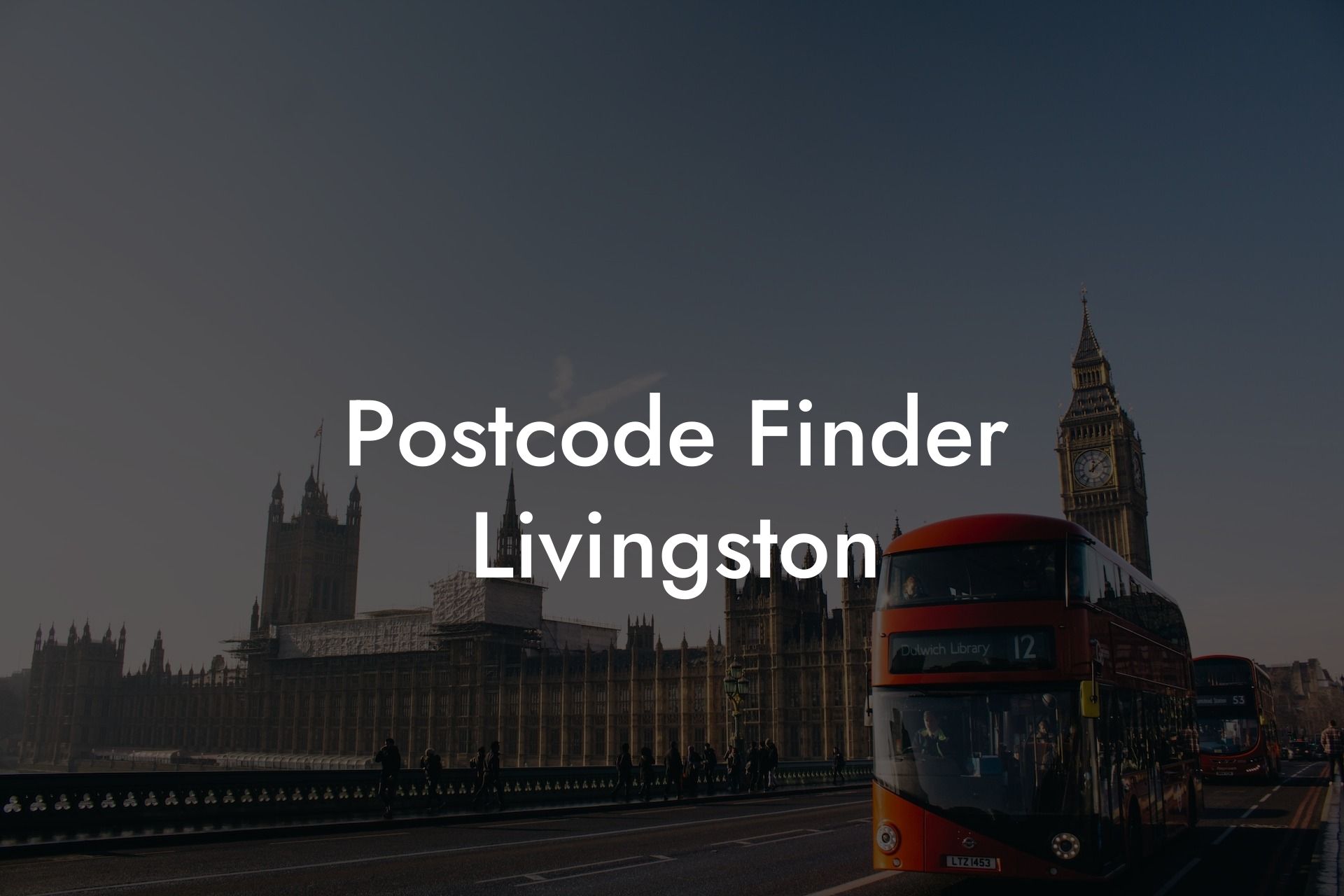 Postcode Finder Livingston