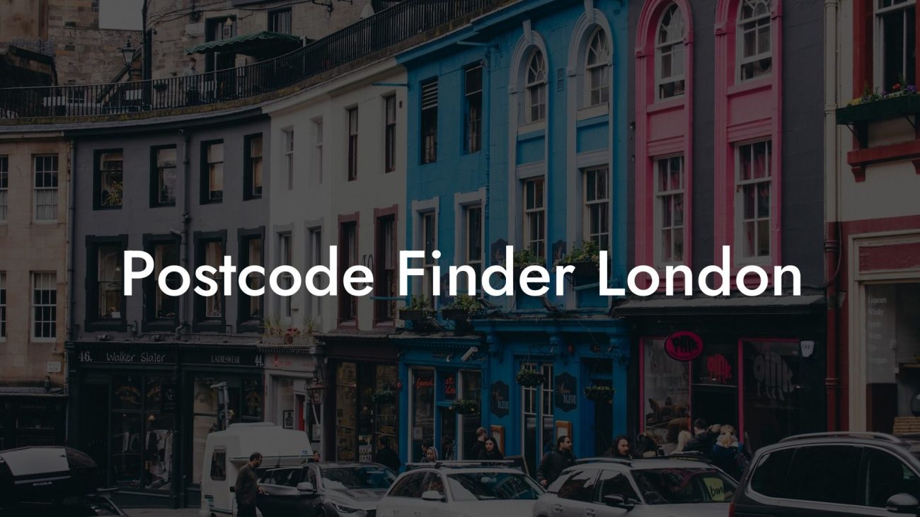 Postcode Finder London