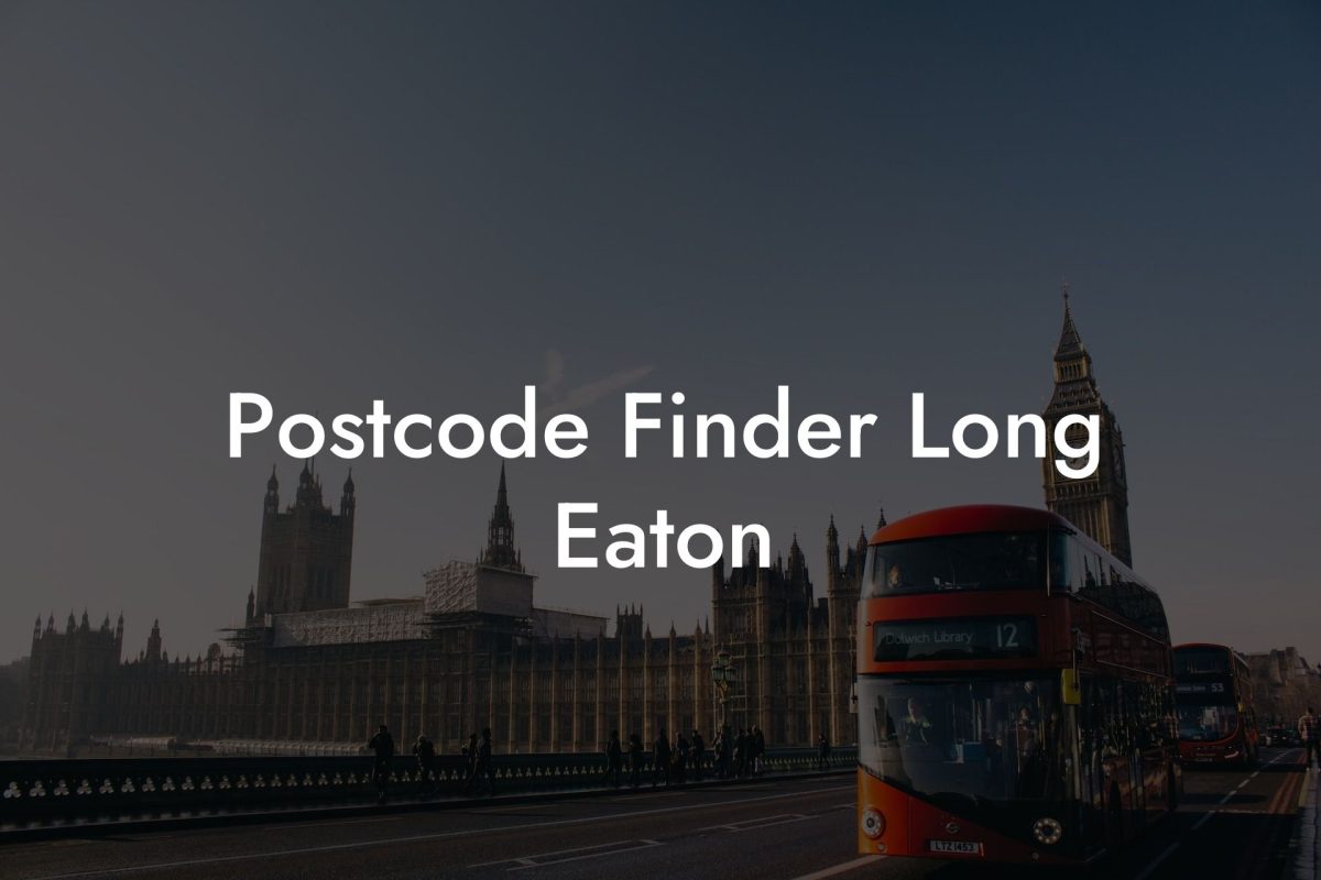 Postcode Finder Long Eaton