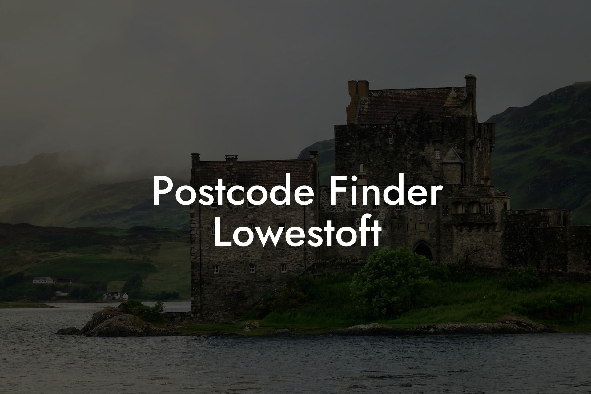 Postcode Finder Lowestoft