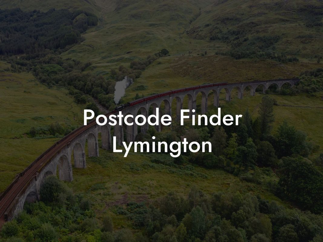 Postcode Finder Lymington