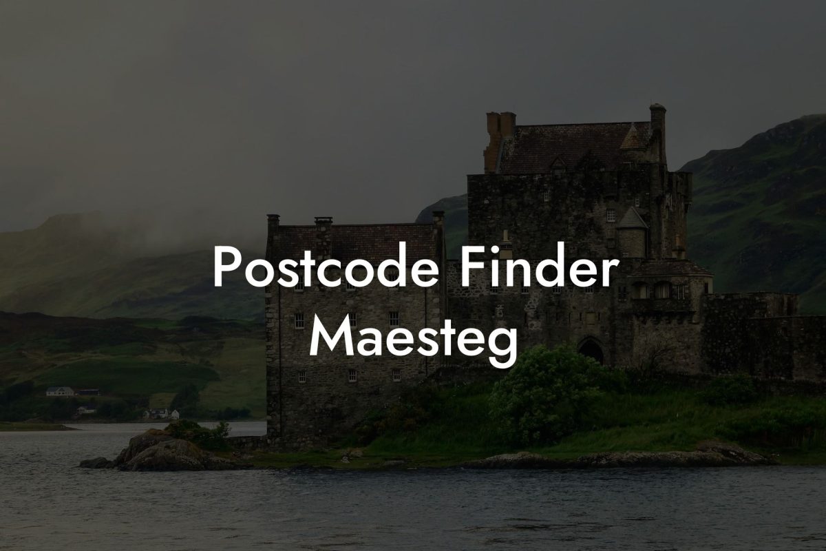 Postcode Finder Maesteg