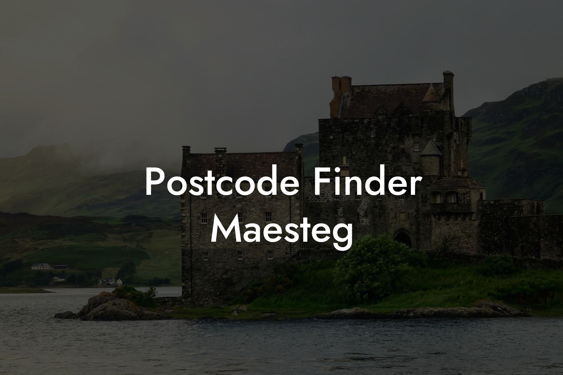 Postcode Finder Maesteg