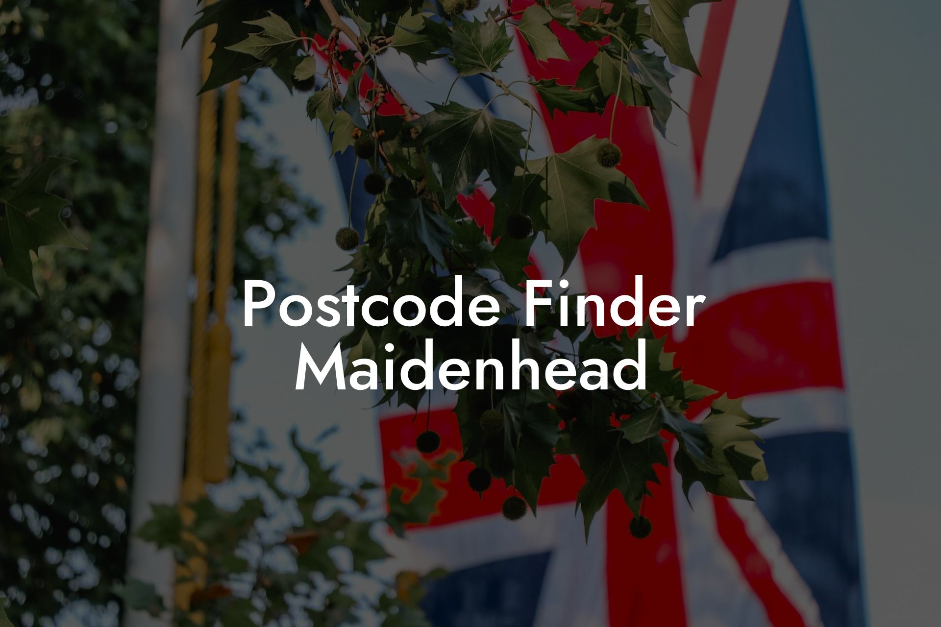 Postcode Finder Maidenhead