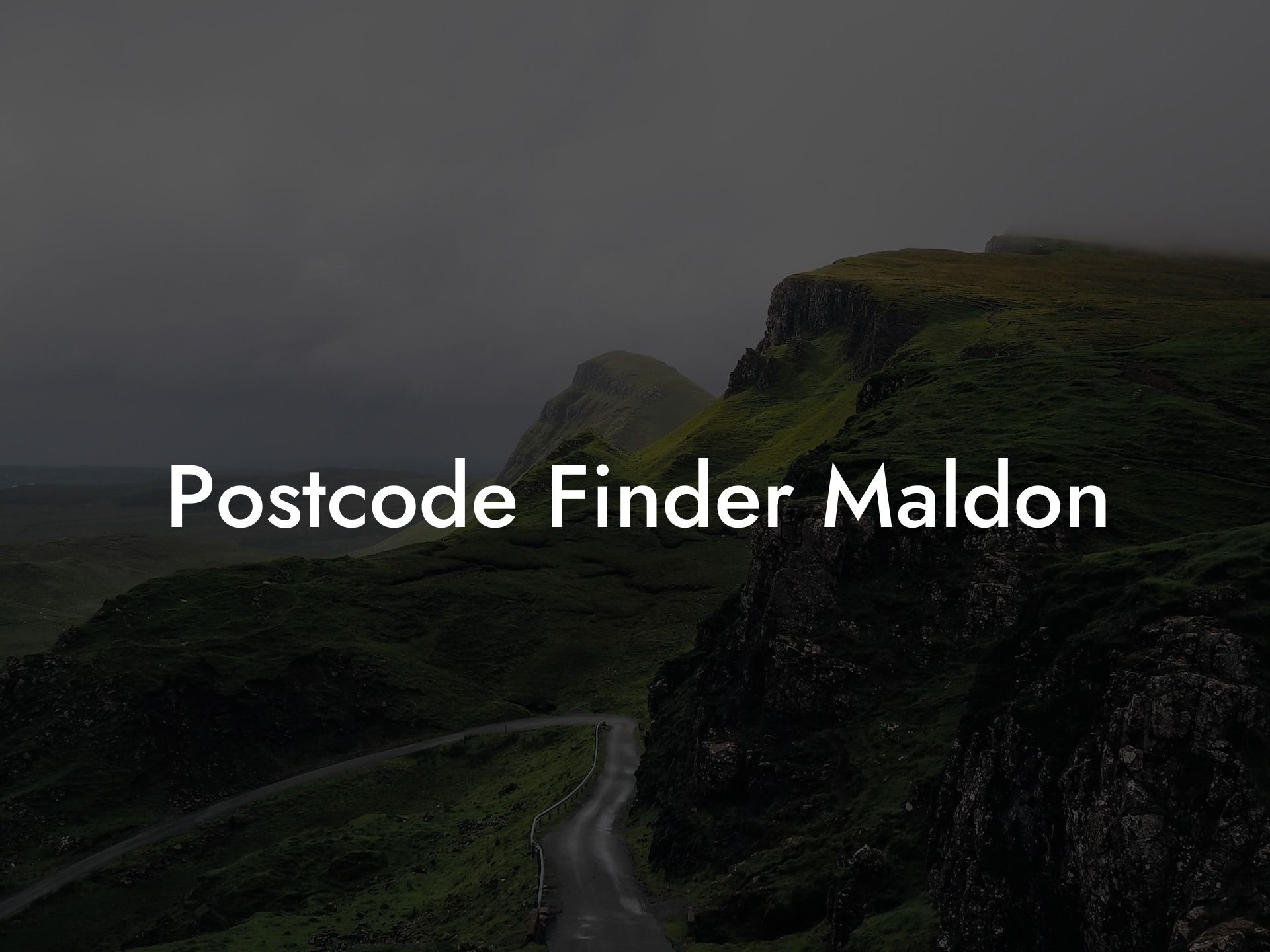 Postcode Finder Maldon