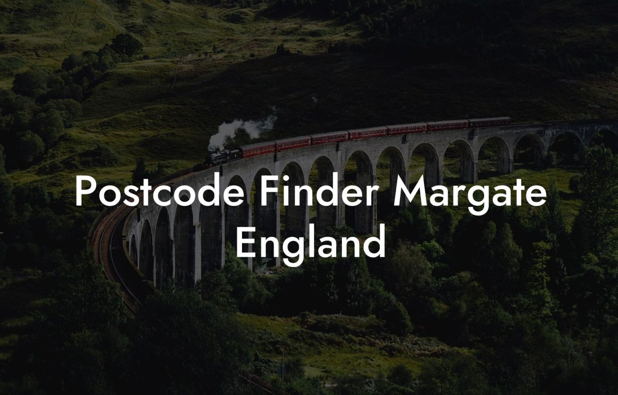 Postcode Finder Margate England