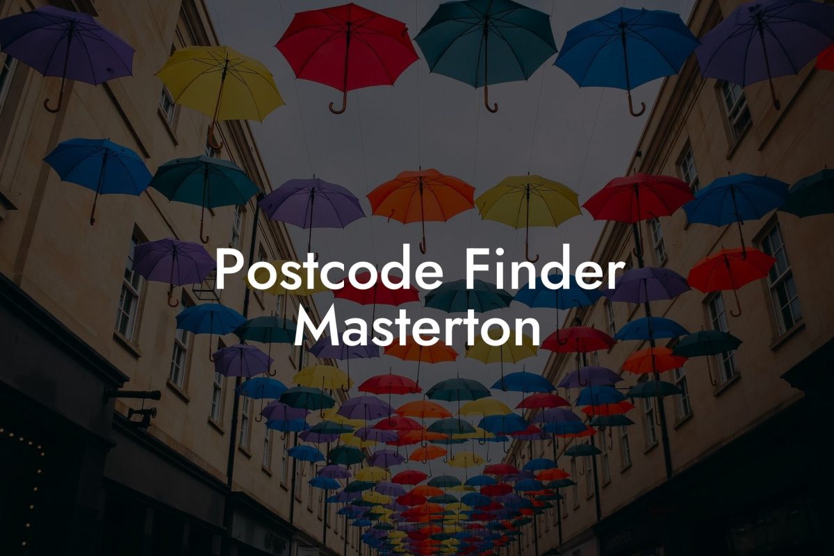 Postcode Finder Masterton