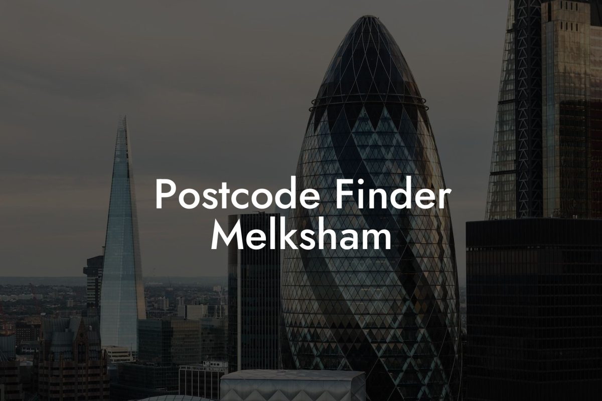 Postcode Finder Melksham