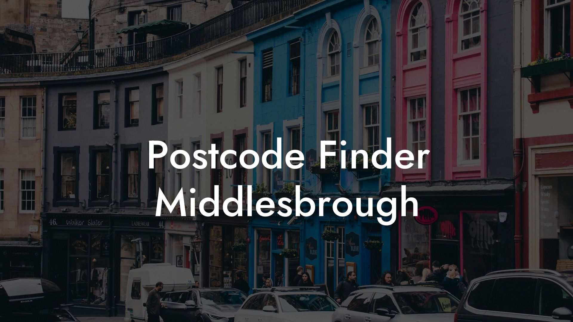 Postcode Finder Middlesbrough