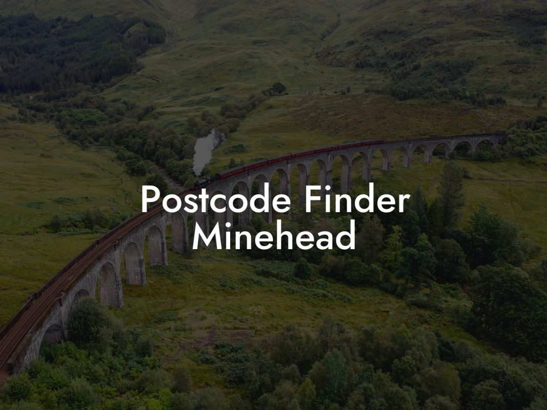 Postcode Finder Minehead