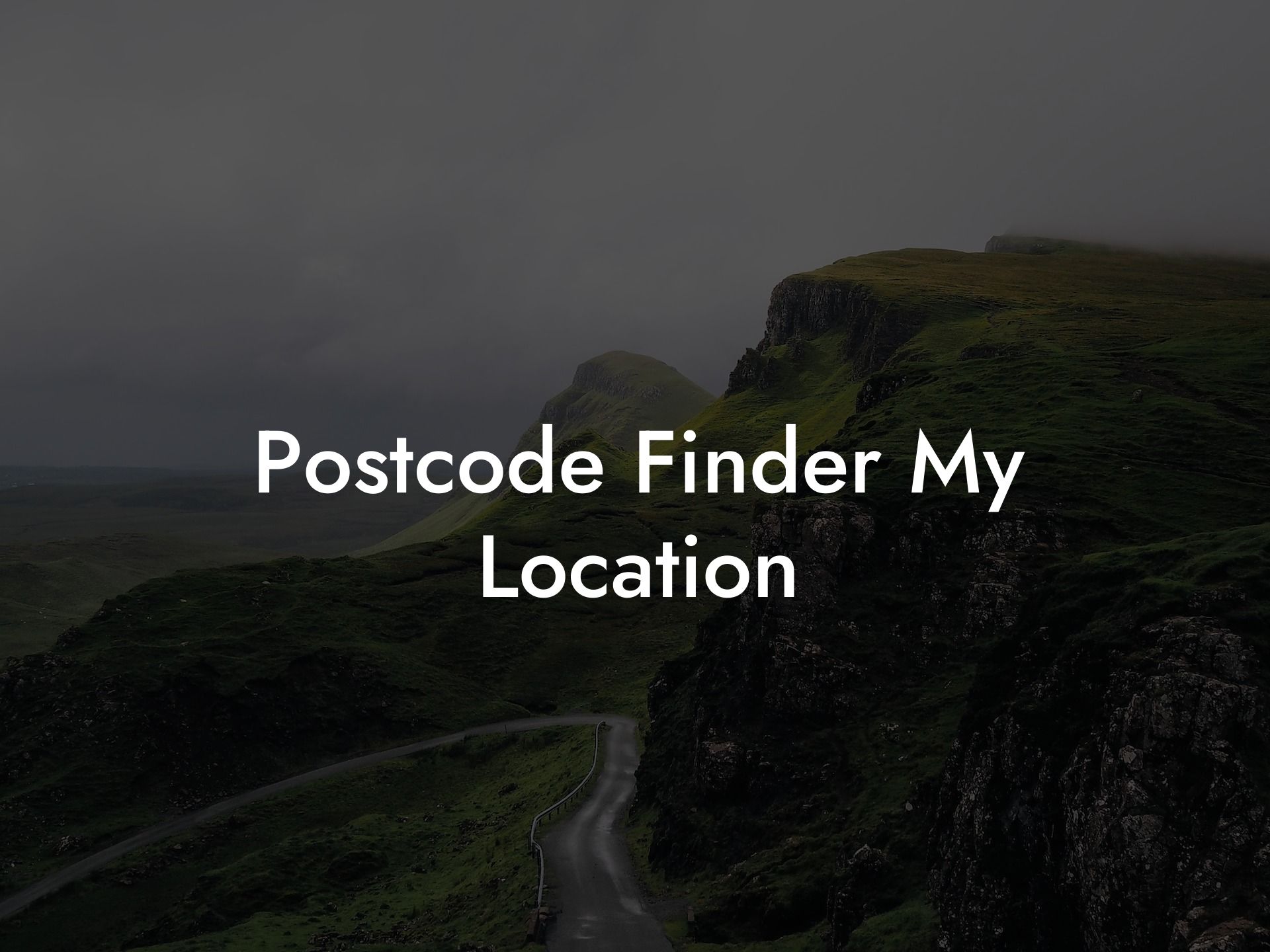 Postcode Finder My Location