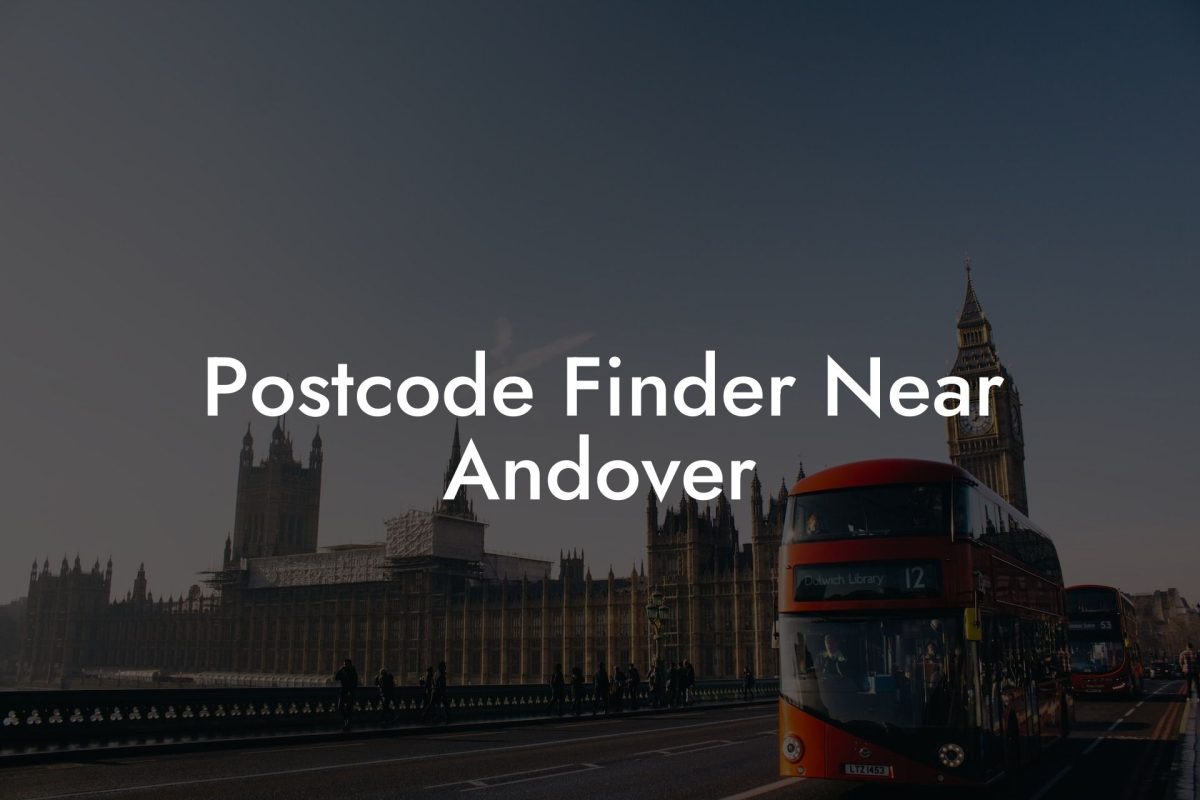 Postcode Finder Near Andover