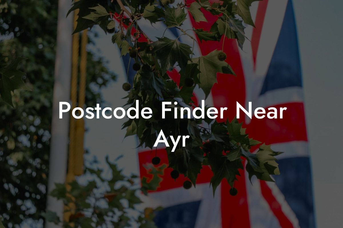 Postcode Finder Near Ayr