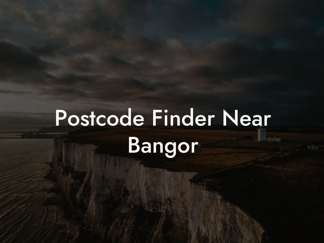 Postcode Finder Near Bangor